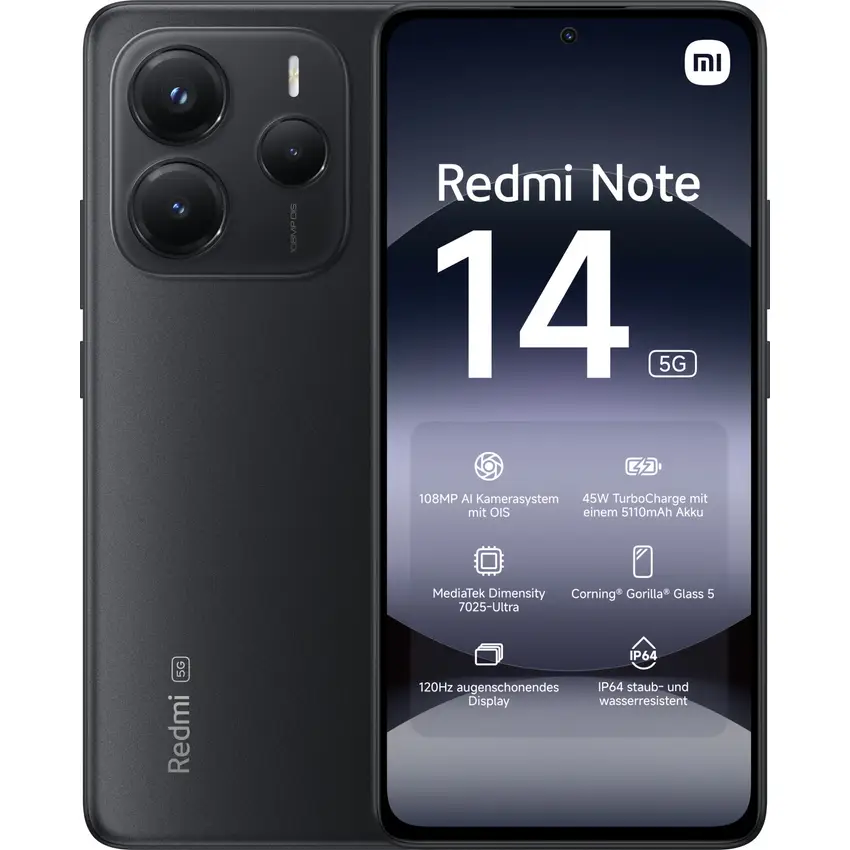 Xiaomi Redmi Note 14 5G 256GB negro - Grado Plata