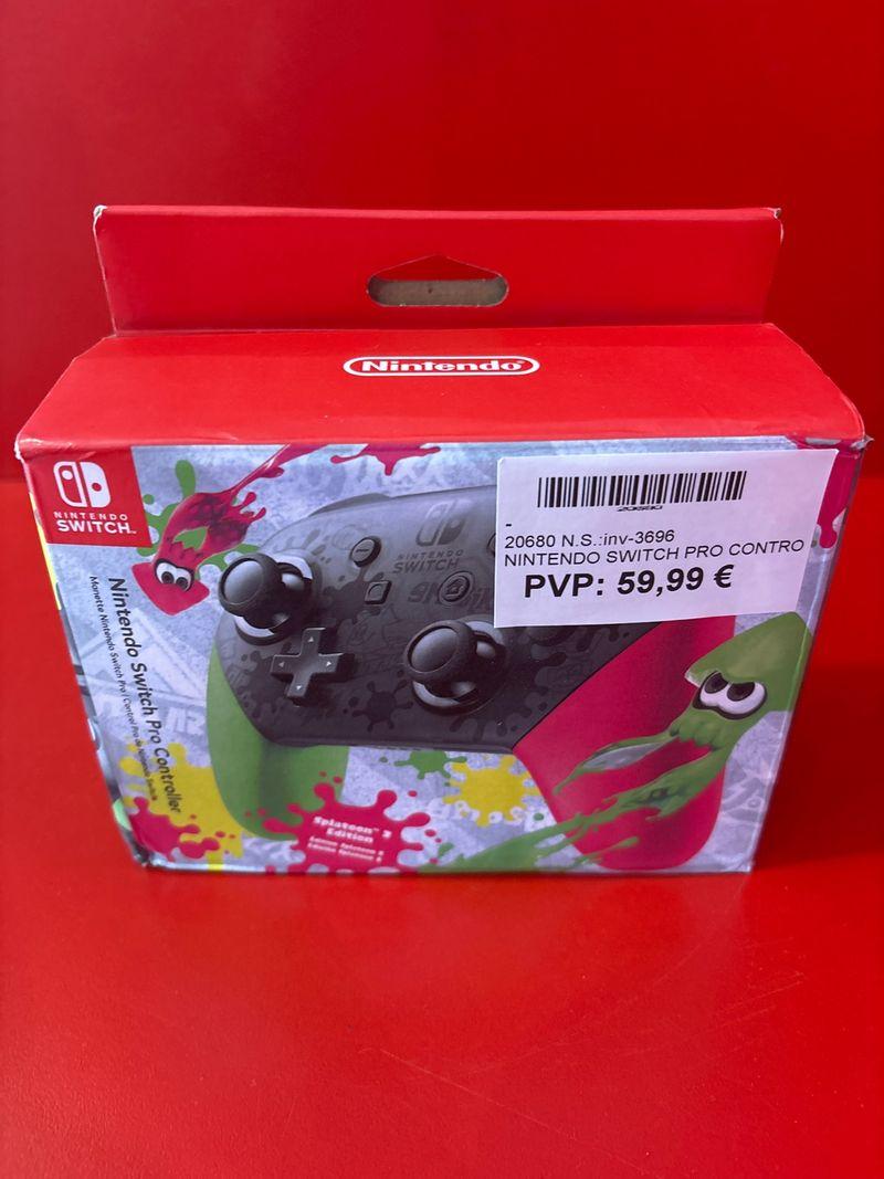 Mando Nintendo switch pro splatoon 2 edition