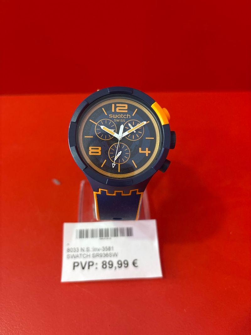 Swatch SR936SW - Reloj Azul y Naranja