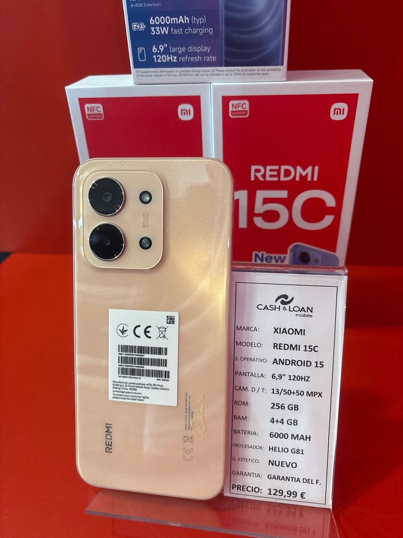 Xiaomi Redmi 15C 256GB orange Nuevo
