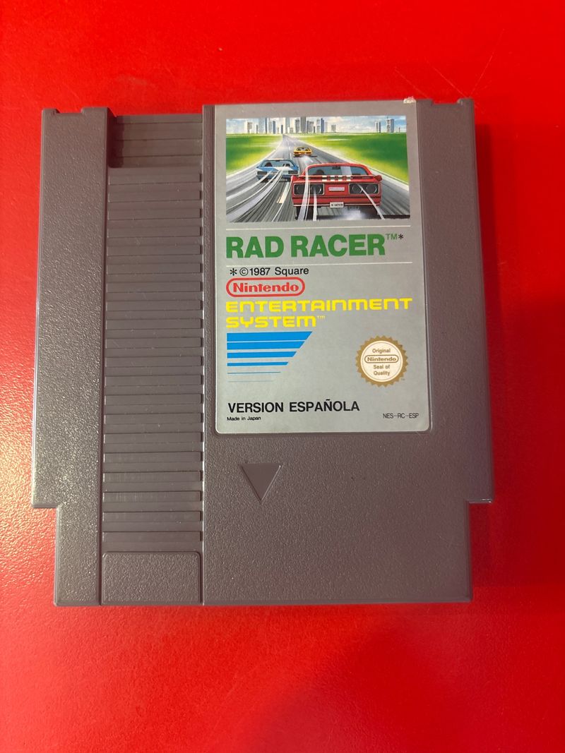 Rad Racer Nintendo NES Versión Española