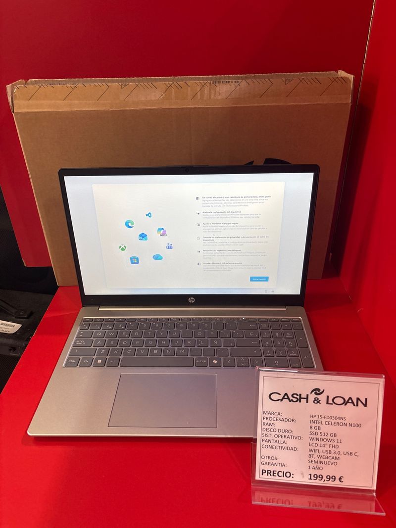 HP 15-fd0304ns Intel Celeron N100 Seminuevo
