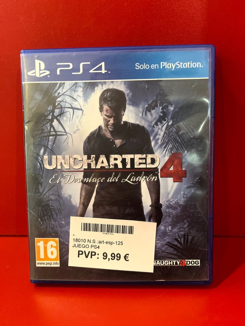 Uncharted 4: El Desenlace del Ladrón PS4