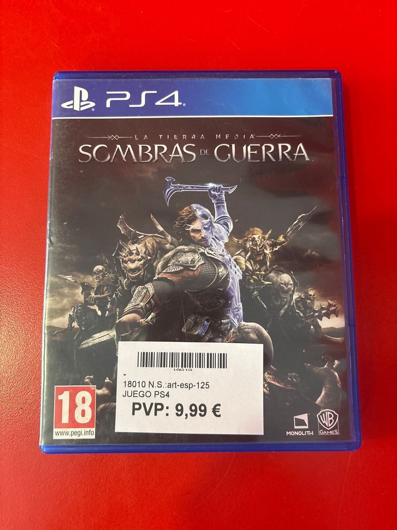 PS4 Sombras de Guerra - Edición Castellana