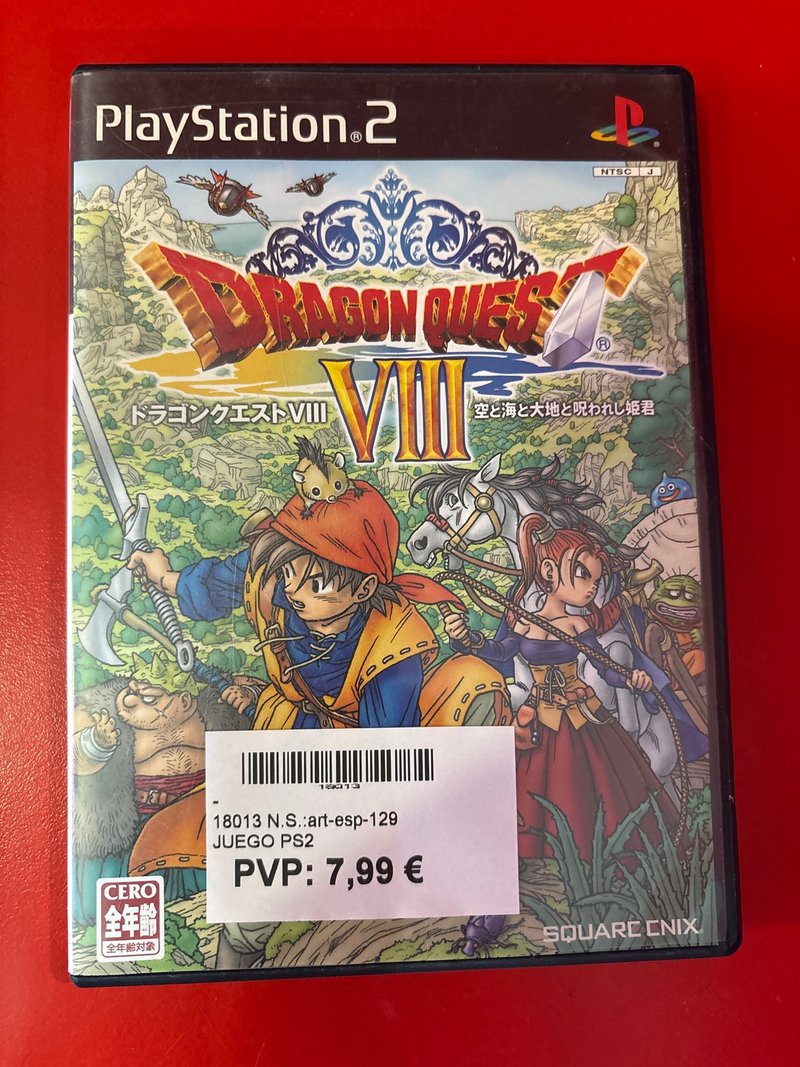 Dragon Quest VIII PS2 Japonés