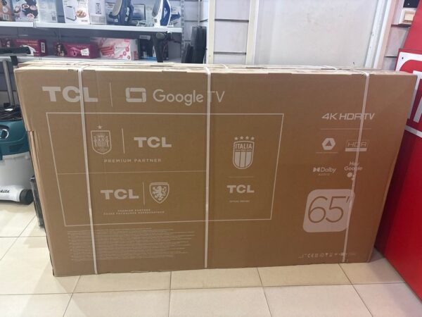 TV TCL 65 4K HDR Google TV sin abrir