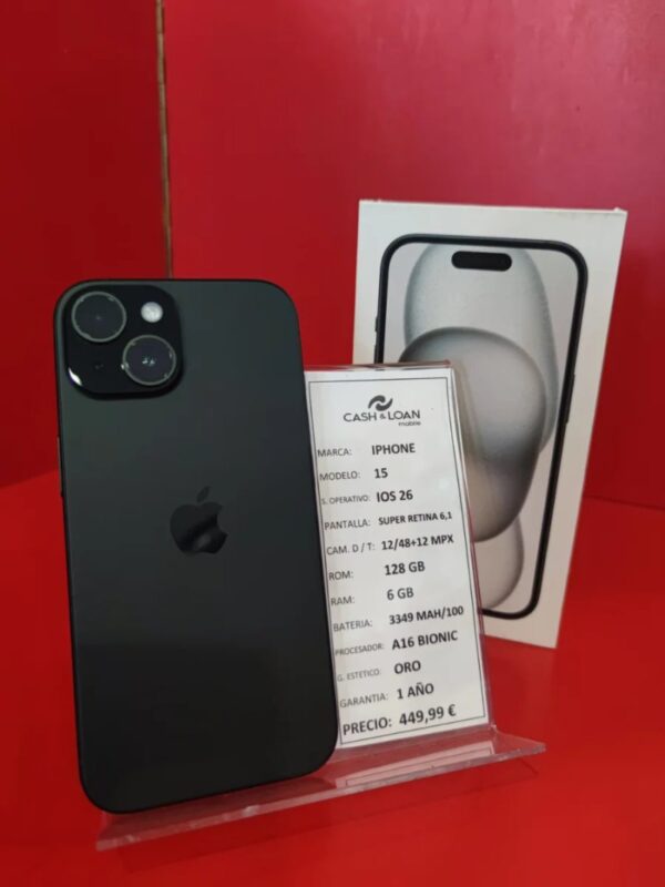 iPhone 15 128GB 9 ciclos