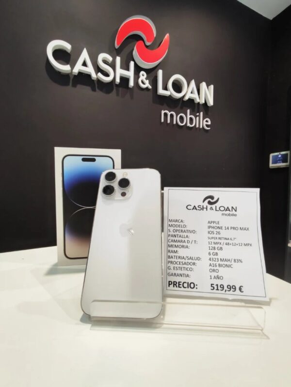 iPhone 14 Pro Max 128GB blanco