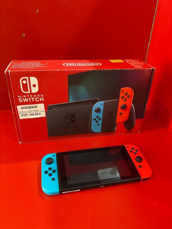 Nintendo Switch 32GB + Caja Azul/Rojo