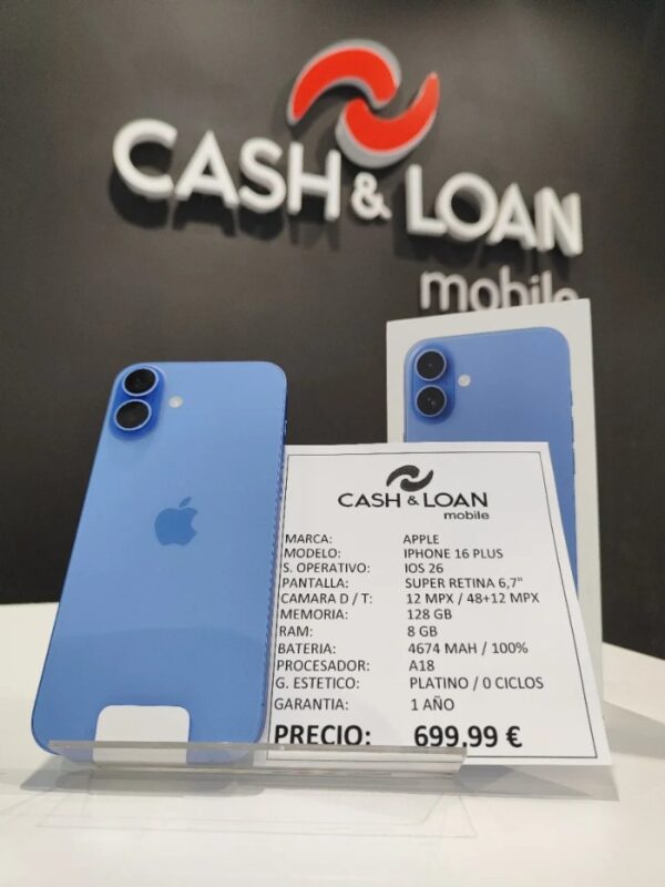 iPhone 16 Plus 128GB 0 ciclos